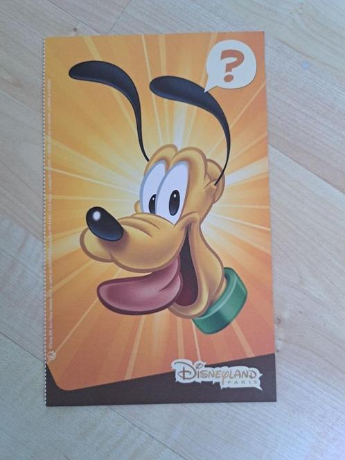 Flyer Disney Disneyland Parijs 2015 Pluto, Verzamelen, Disney, Ophalen of Verzenden