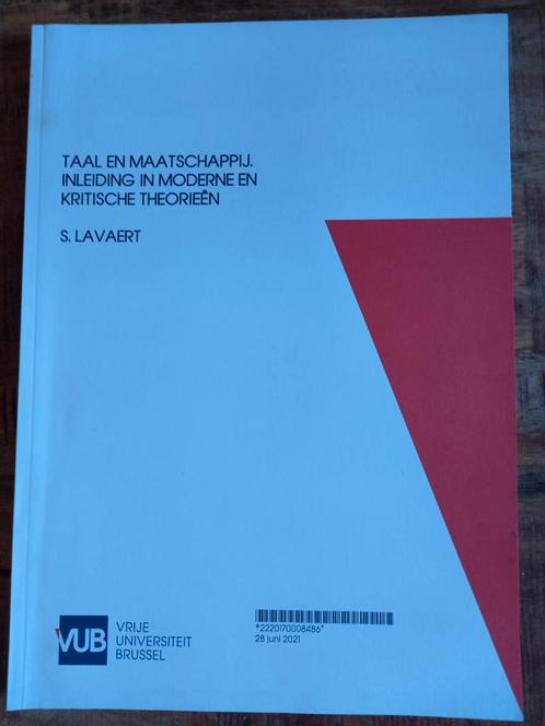 Syllabus Taal en Maatschappij (VUB), Boeken, Studieboeken en Cursussen, Zo goed als nieuw, Ophalen of Verzenden