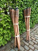 14 fakkels bamboe, Jardin & Terrasse, Torches, Comme neuf, Enlèvement ou Envoi