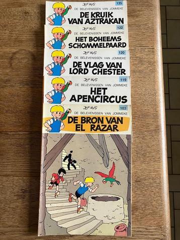 Jommeke - 5 strips 1981-1986/ 1 ste druk, Plusieurs BD, Enlèvement ou Envoi, Utilisé, Jef nys