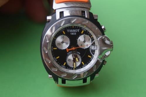 Tissot T-race, Handtassen en Accessoires, Horloges | Heren, Zo goed als nieuw, Polshorloge, Overige merken, Staal, Overige materialen
