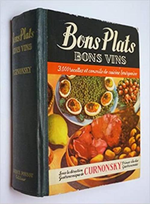 Bons plats bons vins Curnonsky, Livres, Livres de cuisine, Utilisé, Europe, Enlèvement ou Envoi