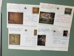 Postzegels België briefkaarten, Verzenden, Gestempeld