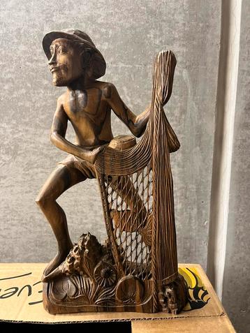 Handgesneden kunstwerk in ebbenhout uit Bali, Indonesie beschikbaar voor biedingen