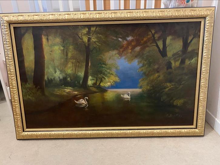 Schilderij van Piet Bouwter circa 1940, Antiek en Kunst, Kunst | Schilderijen | Klassiek, Ophalen