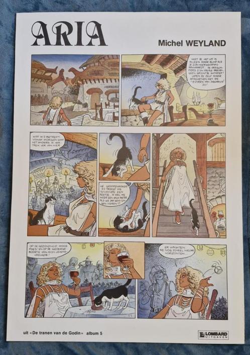 Aria : 2x posters + display, Verzamelen, Stripfiguren, Ophalen of Verzenden