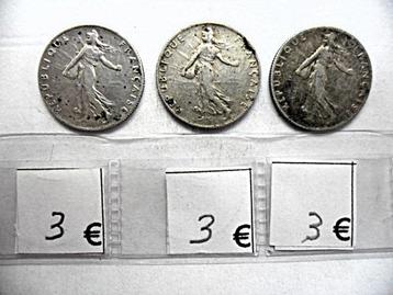 Zilveren munt 50 centimes 1916 Frankrijk om uit te kiezen! beschikbaar voor biedingen