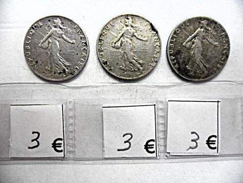 Zilveren munt 50 centimes 1916 Frankrijk om uit te kiezen!, Postzegels en Munten, Munten | Europa | Niet-Euromunten, Losse munt