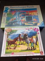 4 Kinder puzzels, Kinderen en Baby's, Speelgoed | Kinderpuzzels, Ophalen, Meer dan 50 stukjes, Zo goed als nieuw, 6 jaar of ouder