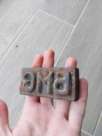 Brandmerk stempel BMG ABBL 1940 wo2, Ophalen of Verzenden