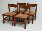 4 chaises vintage des années 1960 | Vico Magistretti | Chêne, Maison & Meubles, Enlèvement, Comme neuf, Quatre