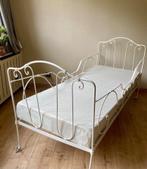Smeedijzeren 1 persoons bed - antiek., Huis en Inrichting, Ophalen, Eenpersoons, Crème, Metaal