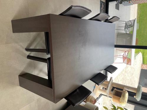 Eettafel met gratis 6 stoelen, Huis en Inrichting, Tafels | Eettafels, Gebruikt, 50 tot 100 cm, 150 tot 200 cm, Vijf personen of meer