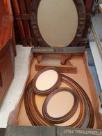 Partij massief Eikenhouten Fotolijsten, Ovaal en Rechthoekig, Enlèvement, Comme neuf