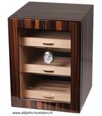 H90 HUMIDOR KABINET MAKASSAR FINISH HI-GLOSS 120 SIGAREN, Verzamelen, Rookartikelen, Aanstekers en Luciferdoosjes, Verzenden, Nieuw