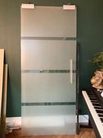 Glazen schuifdeur, Ophalen, Gebruikt, 80 tot 100 cm, 215 cm of meer