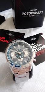 Nieuw Rotorcraft Savage herenhorloge, Handtassen en Accessoires, Horloges | Heren, Overige merken, Staal, Staal, Verzenden