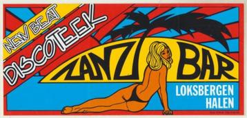 (s13) Discoteek Zanzibar Loksbergen Halen, sticker beschikbaar voor biedingen