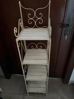 Étagère en fer forgé et bois (130/31/31 cm), Enlèvement, Utilisé