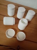 nieuw , 5 opaline mengpotjes met draaideksel verf of crèmes, Hobby en Vrije tijd, Schilderen, Ophalen of Verzenden, Nieuw, Overige typen