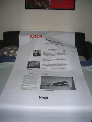 KNOLL reclame doek (paneel), Ophalen of Verzenden