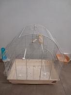 Witte vogelkooi, Dieren en Toebehoren, Vogels | Hokken en Kooien, Ophalen, Zo goed als nieuw, Vogelkooi
