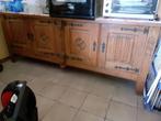 dressoir met barkast, Huis en Inrichting, Kasten | Dressoirs, Ophalen, Eikenhout, 200 cm of meer, Oud