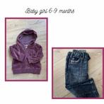 Zara babyjeans en sweatshirt voor baby's van 6/9 maanden, Gebruikt, Zara baby, Jongetje of Meisje, Setje