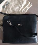 Zwarte handtas Nathan Baume, leder met stofzak, Ophalen, Zo goed als nieuw, Zwart, Leer