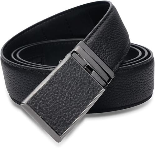 Herenriem | leer | zwart | Nieuw, Kleding | Heren, Riemen en Ceintuurs, Nieuw, Riem of Ceintuur, Zwart, Echt leder, Verzenden