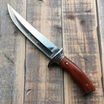 Groot jachtmes (32 cm) met roodbruin houten handvat, Verzenden, Overige soorten, Mes of Dolk