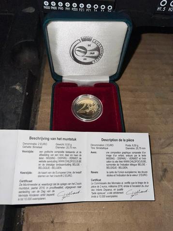 Te koop 2euro munt beschikbaar voor biedingen