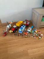 Playmobil groot lot goede staat tractor helikopter politie.., Ophalen, Zo goed als nieuw