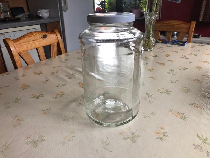 Grote Bokaal met deksel - 4,250 liter, Huis en Inrichting, Keuken | Servies, Glas, Ophalen of Verzenden