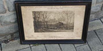 Gravure chemin signe Victor dieu  beschikbaar voor biedingen