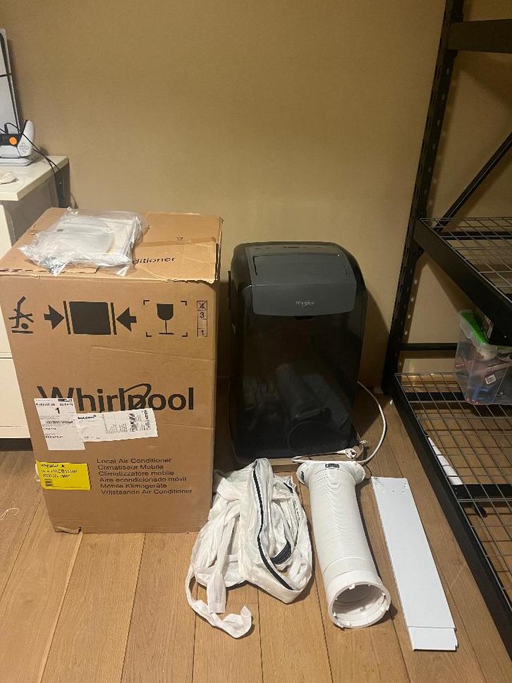 Mobiele airco met toebehoren, Elektronische apparatuur, Airco's, Gebruikt, Mobiele airco, Minder dan 60 m³, Koelen en Ontvochtigen