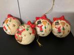 4 boules de Noël vintage, Divers, Enlèvement, Utilisé