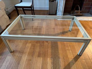 Table basse en verre Pierre Vandel, Enlèvement ou Envoi, Comme neuf, Verre
