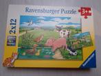 Ravensburger dierenpuzzels: 2x12 stukken, 3+, 10 tot 50 stukjes, Ophalen of Verzenden, Zo goed als nieuw, 2 tot 4 jaar