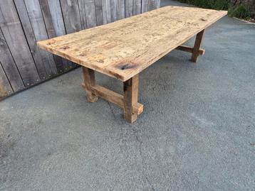 Tafel uit wagonplanken 