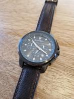 Horloge Maserati Successo, Overige merken, Leer, Staal, Polshorloge
