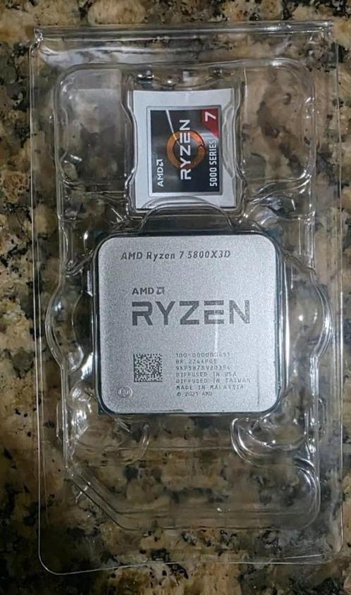 AMD Ryzen 7 5800X3D Processor (3.4GHz, 8 Cores, AM4), Computers en Software, Processors, Zo goed als nieuw, 8-core, 3 tot 4 Ghz
