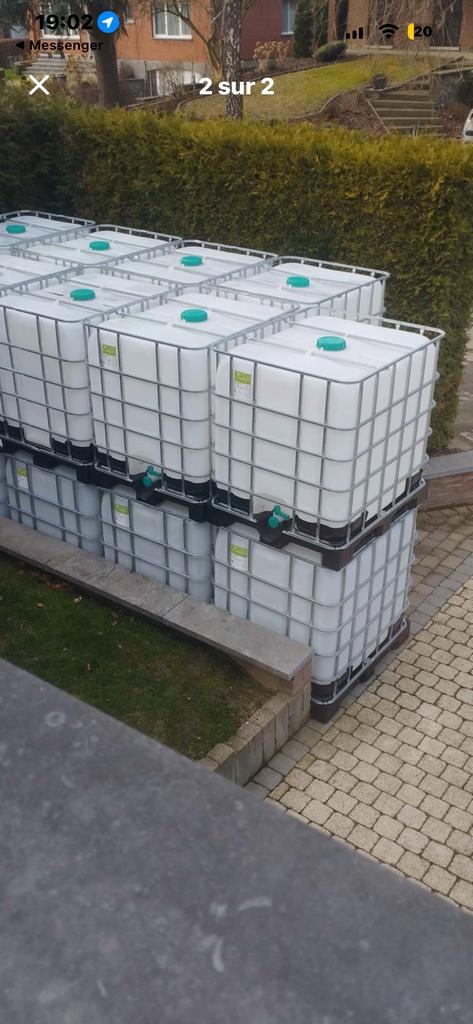 Cuve 1000l, Jardin & Terrasse, Barils de pluie, Comme neuf, Enlèvement