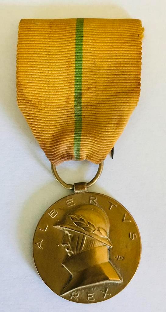 Bronzen Belgische Medaille Albert I 1909- 1931 V Demanet, Postzegels en Munten, Penningen en Medailles, Brons, Ophalen of Verzenden