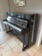 Piano droit Yamaha C113 – Noir laqué – Très bon état, Musique & Instruments, Enlèvement, Noir, Piano, Brillant
