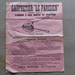 Oude reclame wafelijzer Le Parisien, Collections, Rétro, Enlèvement ou Envoi