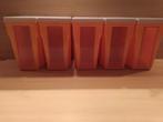 Vintage bewaardozen 1l _ 5 stuks, Huis en Inrichting, Keuken | Tupperware, Oranje, Zo goed als nieuw, Ophalen