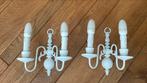 2 wandlampen in gepatineerd brons, Huis en Inrichting, Lampen | Kroonluchters, Gebruikt