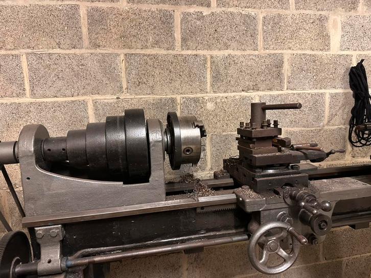 Metaal draaibank op 220v, Doe-het-zelf en Bouw, Draaibanken, Zo goed als nieuw, Ophalen