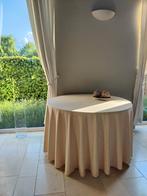 Ronde teak tafel - Doorsnede 120 cm, Huis en Inrichting, Tafels | Eettafels, Ophalen, Gebruikt